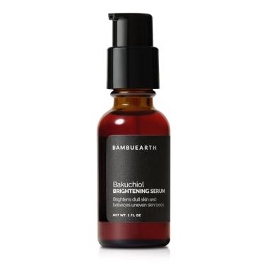 Imagem de Bambu Earth Bakuchiol Sérum Iluminador, Retinol Alternativo para Cuidados com a Pele (1 Fl Oz) - Ingredientes Orgânicos, Óleo de Semente de Rosa Mosqueta, Óleo de Buriti, Espinheiro Marinho e