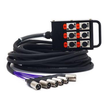 Imagem de Medusa 6 Vias Montada com Conectores Amphenol 2 MT, 2 MT