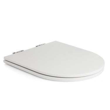 Imagem de Assento Poliester Soft Close Antimicrobiano Carrara Branco Para Vaso Deca