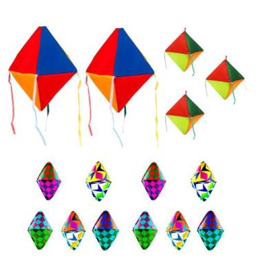 Imagem de Kit 15 Balões Festa Junina São João Caipira Papel Seda Nylon Grande e 