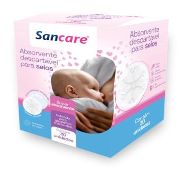 Imagem de Absorvente Descartável Para Seios Sancare Com 30 Unidades