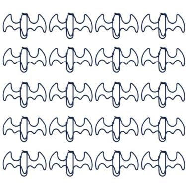 Imagem de 30 peças de clipes de papel com tema de Halloween criativo abóbora fantasma chapéu de bruxa clipes de marcador de página em caixa clipes de notas de metal marcadores de livro clipes de fotos para