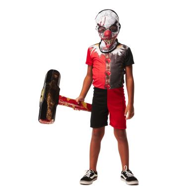 Imagem de Fantasia Halloween Infantil Vampiro Poncho Mexicano Palhaça