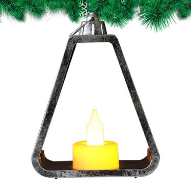 Imagem de Rrlihjgu Velas LED De Natal | Luzes Noturnas LED Decoração Rústica - Lanternas Decorativas Natal Para Parapeito Corredor Quartos - Exterior Interior Jardim