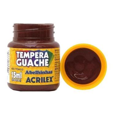 Imagem de TINTA GUACHE 15ML Marrom - ACRILEX