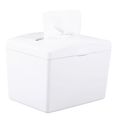 Imagem de Dispensador de toalha de papel de bancada de plástico, à prova d'água, suporte de guardanapo de mesa de grande capacidade para casa, restaurante, escola, escritório