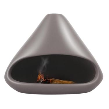 Imagem de Suporte de cerâmica Palo Santo, suporte para mancha de sálvia, queimador de cone de incenso, cinzeiro de cerâmica com chaminé, meditação para alívio da ansiedade para mulheres