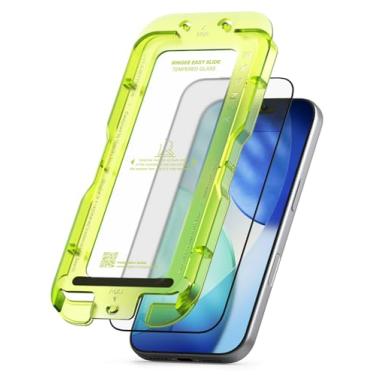 Imagem de Ringke Película protetora de tela de vidro temperado fácil de deslizar para iPhone 17 Pro [super fácil de instalar], resistente a quebras, dureza 9H premium - pacote com 2