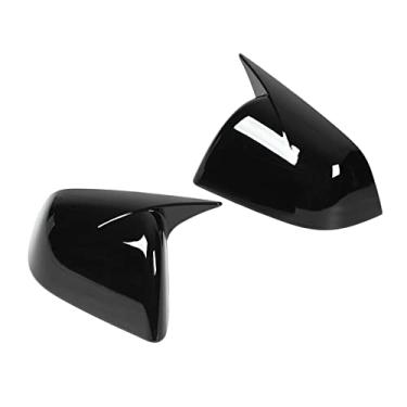 Imagem de Zhjvihx Tampa Lateral do Espelho Retrovisor, Capa do Espelho Lateral Resistente Ao Desgaste, Aparência Requintada Anti -envelhecimento, Alto Brilho e Alta Dureza para o Modelo (Verniz preto)