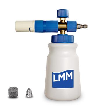 Imagem de Canhão de espuma LMM T2.0 para lavadora de pressão com conector rápido de 1/10.2 cm Lança de espuma de neve para lavagem de carro com espuma espessa ajustável