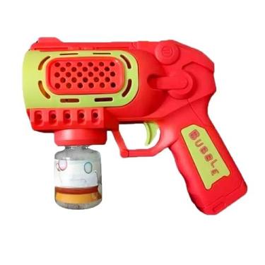Imagem de Máquina de Bolhas Automática Colorida Iluminada - Máquina de Bolhas de Sabão, Brinquedo para Crianças(Vermelho)