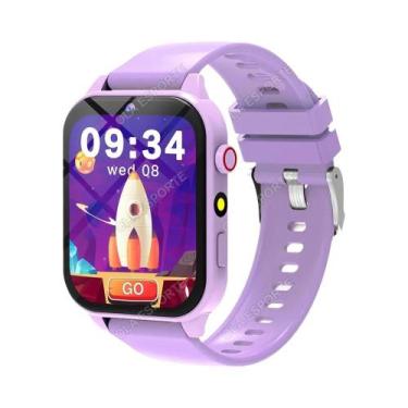 Imagem de Relógio Inteligente Infantil Com Tela Touch HD, Câmera, 18 Jogos, Moni