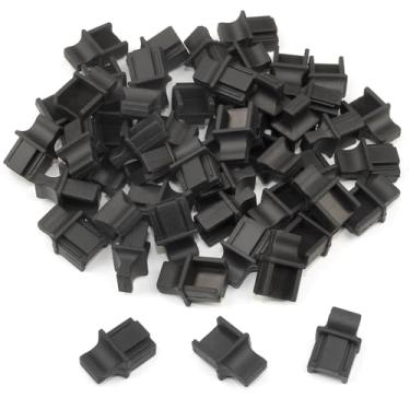 Imagem de Capa protetora de porta Ethernet RJ45 para switch Ethernet, painel de patch, switches de rede, roteadores, capa protetora de porta RJ45 Cat 6 RJ45, pacote com 50