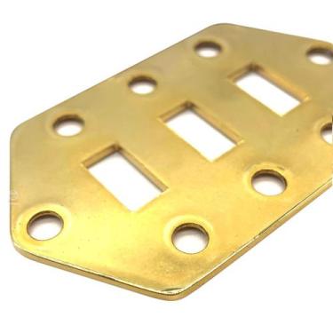Imagem de Escudo Metal Chave Control Dourado MTL guitarra Jaguar - SPIRIT