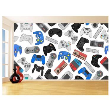 Imagem de Papel De Parede 3D Infantil Controle Game Jogo 3,5M Azs225