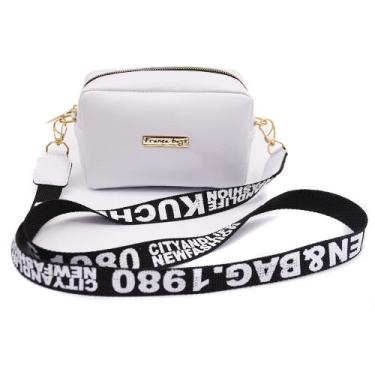 Imagem de Shoulder bag Bolsa feminina Transversal Ouro - Franca bags, Branco