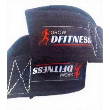 Imagem de 2 Par Straps 100% algodão para academia, exercício funcional e muscula