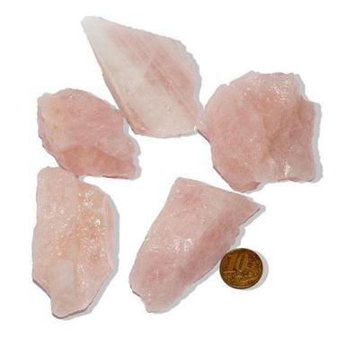 Imagem de Cristal Rosa Pedra Bruta Natural 50 a 100g Média 5 a 10cm Tipo B - Cri