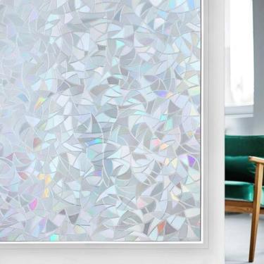 Imagem de Filme de privacidade para janelas rabbitgoo Rainbow 75x200cm Grayish S