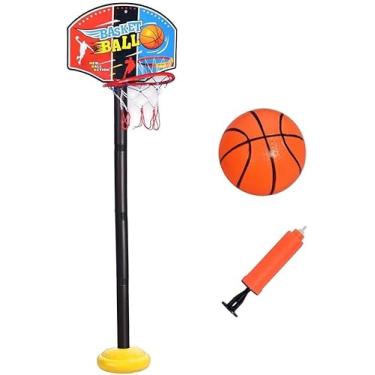 Imagem de Kit Basquete Infantil Completo | Brinquedo Esportivo com Bola e Bomba de Ar