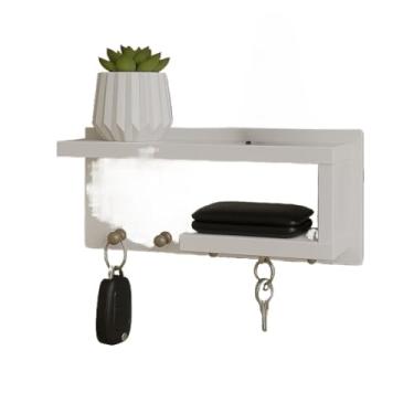 Imagem de Porta-Chaves e Organizador Decorativo, Item Essencial para a Organização com Estilo da sua Casa(Branco)