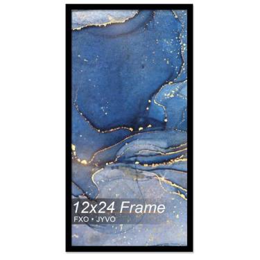 Imagem de Porta-retratos Fxojyvo preto 12x24 cm para parede - 1 pacote