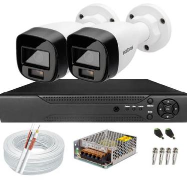 Imagem de Kit 2 Câmeras Vhd 1220b Coloridas Intelbras Dvr Alta Performance 4ch S