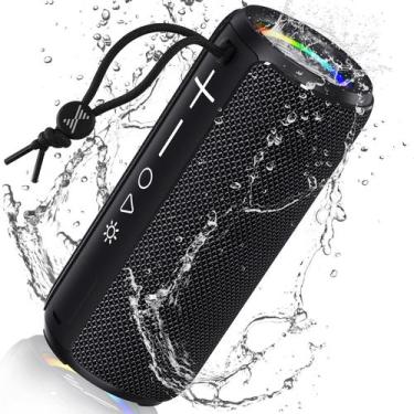 Imagem de Alto-falante Bluetooth LENRUE F21 portátil à prova d'água com luz