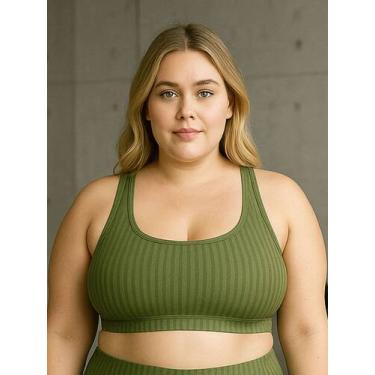 Imagem de Top de Academia Grande Plus Size New Zig 3D Liso 46 48 50- c7 NICOLE P