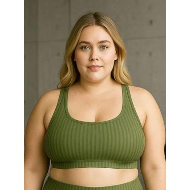 Imagem de Top de Academia Grande Plus Size New Zig 3D Liso 46 48 50- c7 NICOLE P