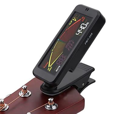 Imagem de RiToEasysports Fixação/montagem Estável No Afinador de Baixo de Guitarra Com Display LCD Colorido para Violino Ukulele, Afinador Gerador de Tons de Metrônomo 3 Em 1 para Estudantes de Música