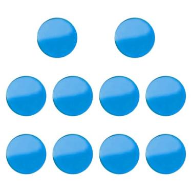 Imagem de KiBcsLic 10x Ponteiras de taco de sinuca 0,43 polegadas, peça de reparo, acessórios leves para bilhar, almofadas de virola para competição ao ar livre e lazer, Céu Azul