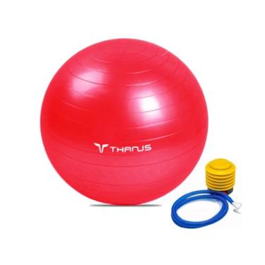 Imagem de Bola Suíça Pilates 85cm vermelho Com Bomba yoga - Ginástica - Abdominal - suporta ate 150kg - ioga Reabilitação - fisioterapia