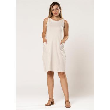 Imagem de Vestido Pau a Pique Regata Básico Off White