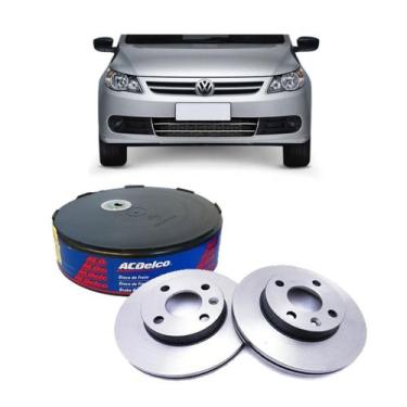 Imagem de Par Disco Freio Dianteiro 1.0 Acdelco Volkswagen Gol 2010 A 2018 Kit26