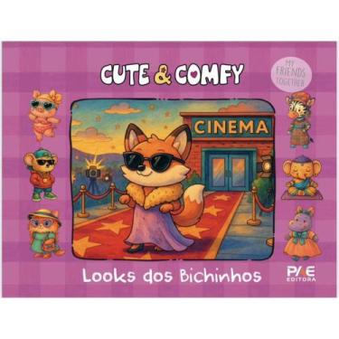 Imagem de Livro de Colorir Cute e COMFY Look Bichinhos 32 Desenhos Papel 150G - 
