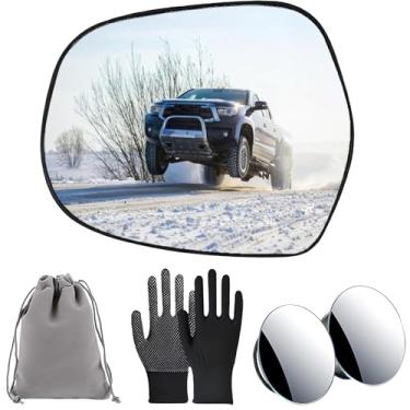 Imagem de Vidro de substituição do espelho lateral do motorista para Toyota 4Runner 2003-2009, Lexus GX470 2003-2009, vidro retrovisor esquerdo aquecido para Toyota 4Runner 2003 2004 2005 2006 2007 2008 2009