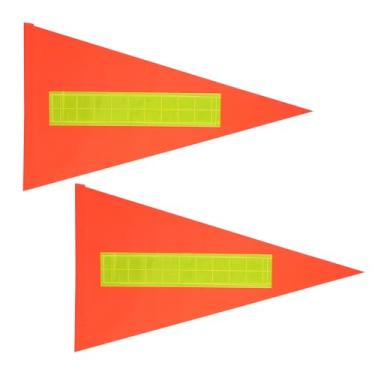 Imagem de 2 peças de bandeiras de segurança de bicicleta de substituição com faixa refletiva bandeira de bicicleta bandeira de reboque de bicicleta bandeiras de segurança para scooter de mobilidade, bicicleta