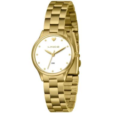 Imagem de Relógio Lince Feminino Ref: Lrgh291l30 B1kx Coração Dourado