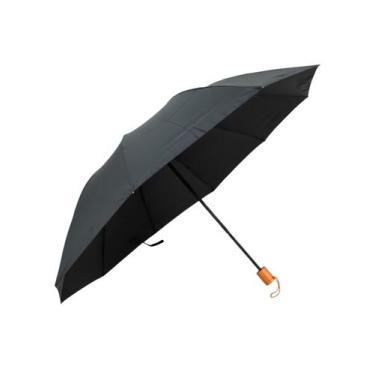 Imagem de Guarda Chuva Facinato Automático Preto Ônix Reforçado T3052
