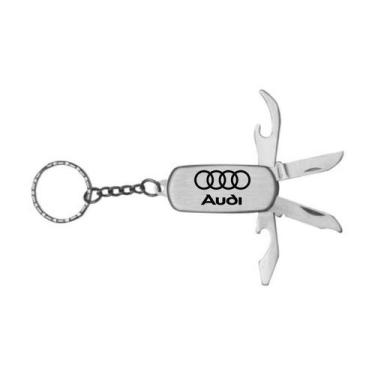 Imagem de Chaveiro Canivete 4 Funções Audi A3 A5 RS4 SQ5 Luxo - Keychain