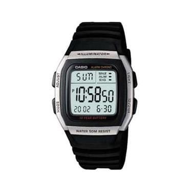 Imagem de Relógio Masculino Digital Casio Standard W-96H-1AV - Preto/Prata