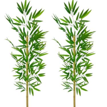 Imagem de Kit 2 Hastes Bambu Planta Artificial Grande Decoração Sala