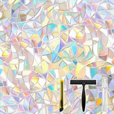 Imagem de Pickhonk Película de privacidade para janela Película de vidro colorido para colorir, adesivos de vidro com bloqueio de UV, isolamento térmico, janelas domésticas, 75 x 192 cm