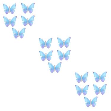 Imagem de 15 Peças Clipe De Bico De Pato Com Grampo De Cabelo De Borboleta Grampos De Cabelo De Fada Borboletas Grampo De Cabelo Presilhas Aço Inoxidável Metal Clipe Jacaré Senhorita