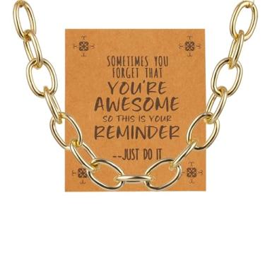 Imagem de Colar grosso duplo de corrente cubana banhado a ouro 18 K, estilo punk retrô e ajustável, para uso diário e acessórios para sair à noite, Universal size, Latão, Sem Pedra Preciosa