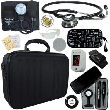Imagem de Kit Enfermagem Aparelho De Pressao Estetoscopio Duplo Bic COMPLETO, CA