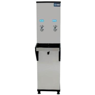Imagem de Bebedouro Industrial de Coluna Knox 25 Litros 2 Torneiras Geladas Inox