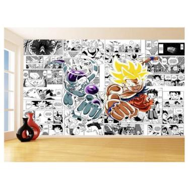 Imagem de Papel De Parede Dragon Ball Goku Página Manga 3,5M Dbz645 - Você Decor