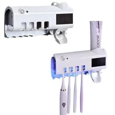 Imagem de Suporte para Escovas com Luz UV e Dispenser Automático